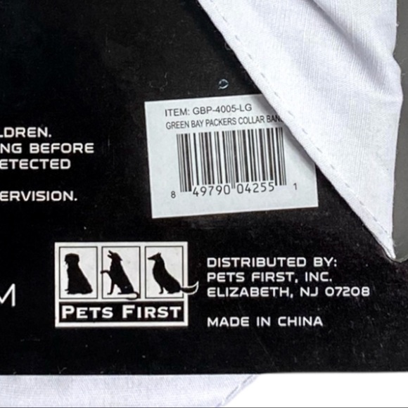 NWT Pets First Green Bay Packers Dog Reflective Collar Bandanna - Picture 3 of 15